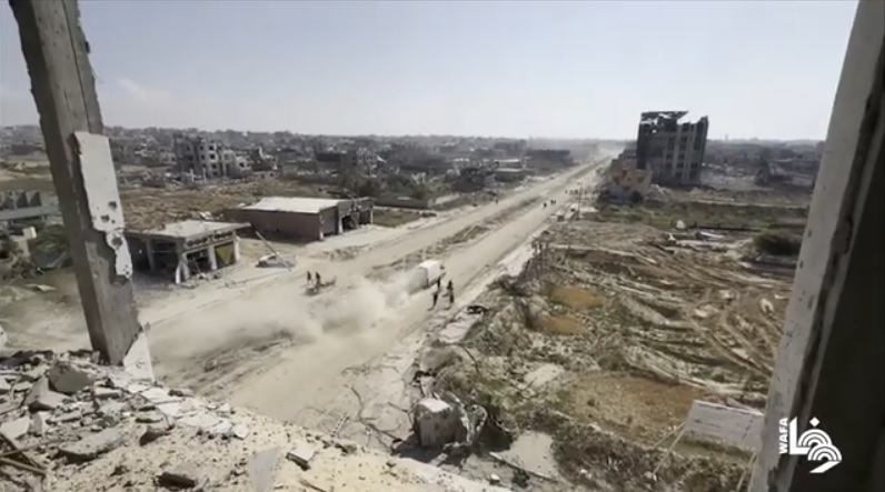 الدمار في مدينة (خانيونس) جنوب قطاع غزة