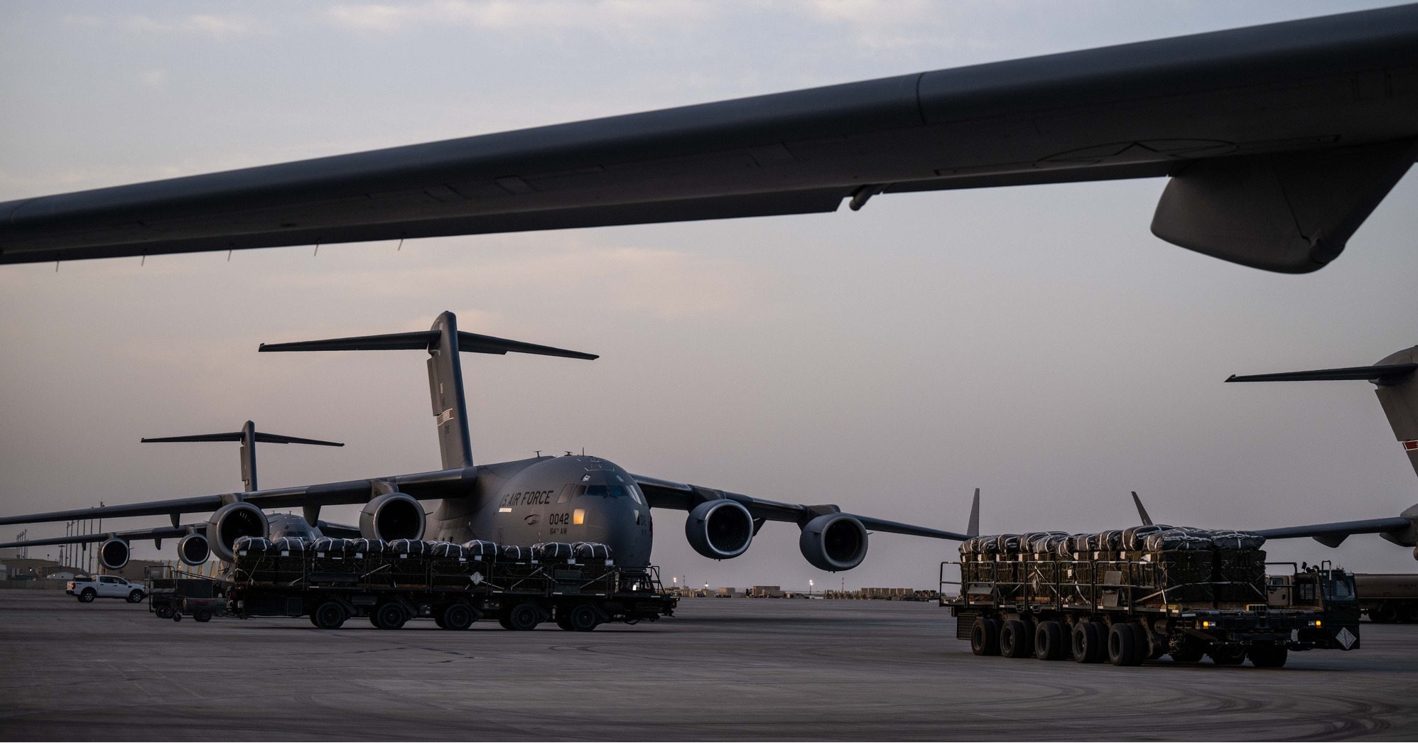 American AirForce preparing for humanitarian assistance airdrop into Northern Gaza