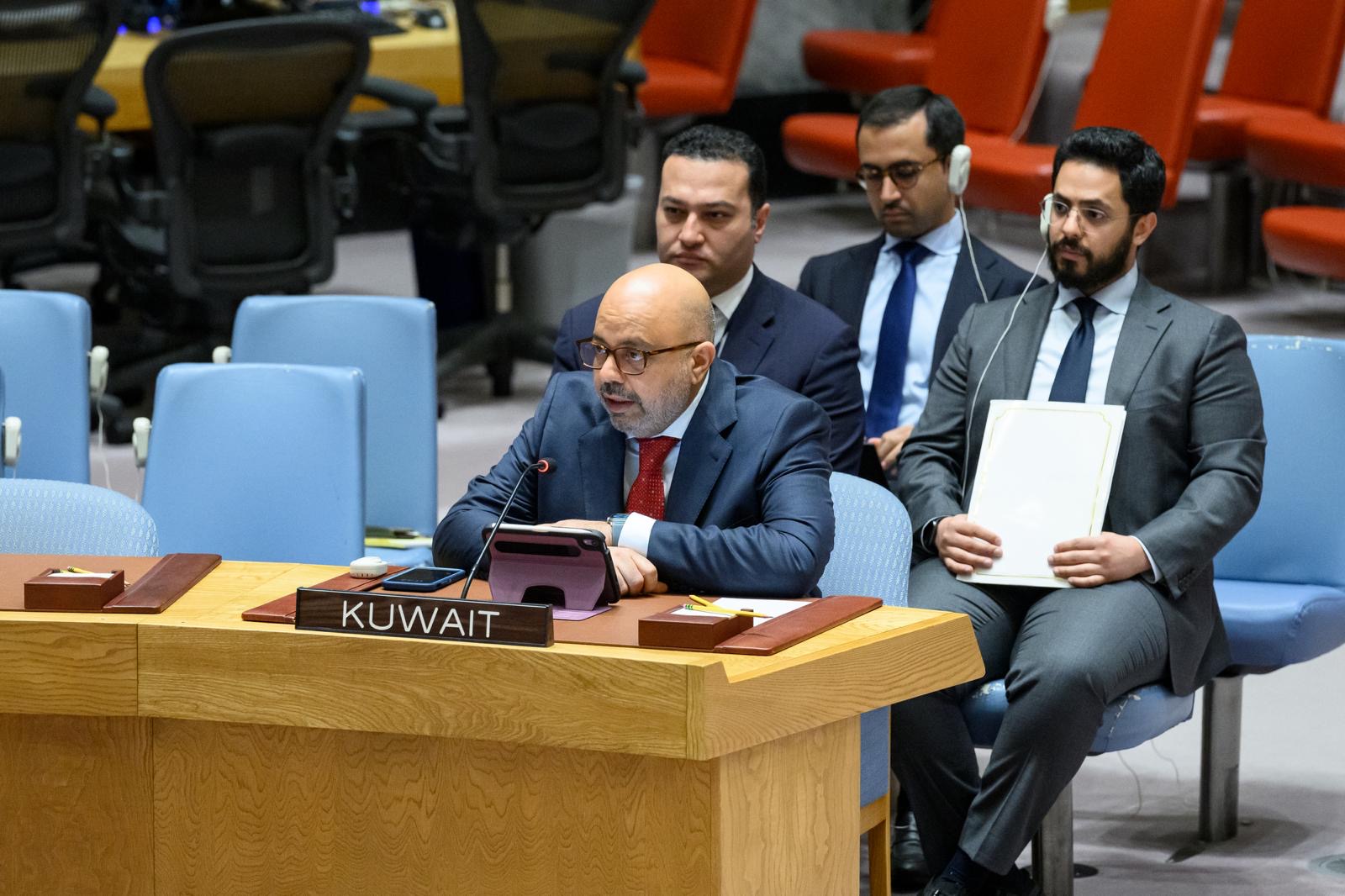The State of Kuwait Permanent Delegate at the United Nations Ambassador Tareq Al-Bannai