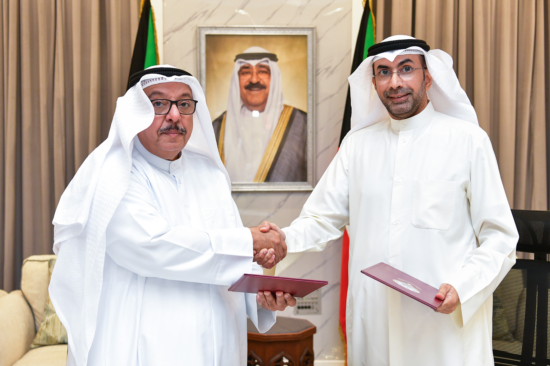 La signature du protocole de coopération entre le ministère de l'Information et Beit Al-Othman