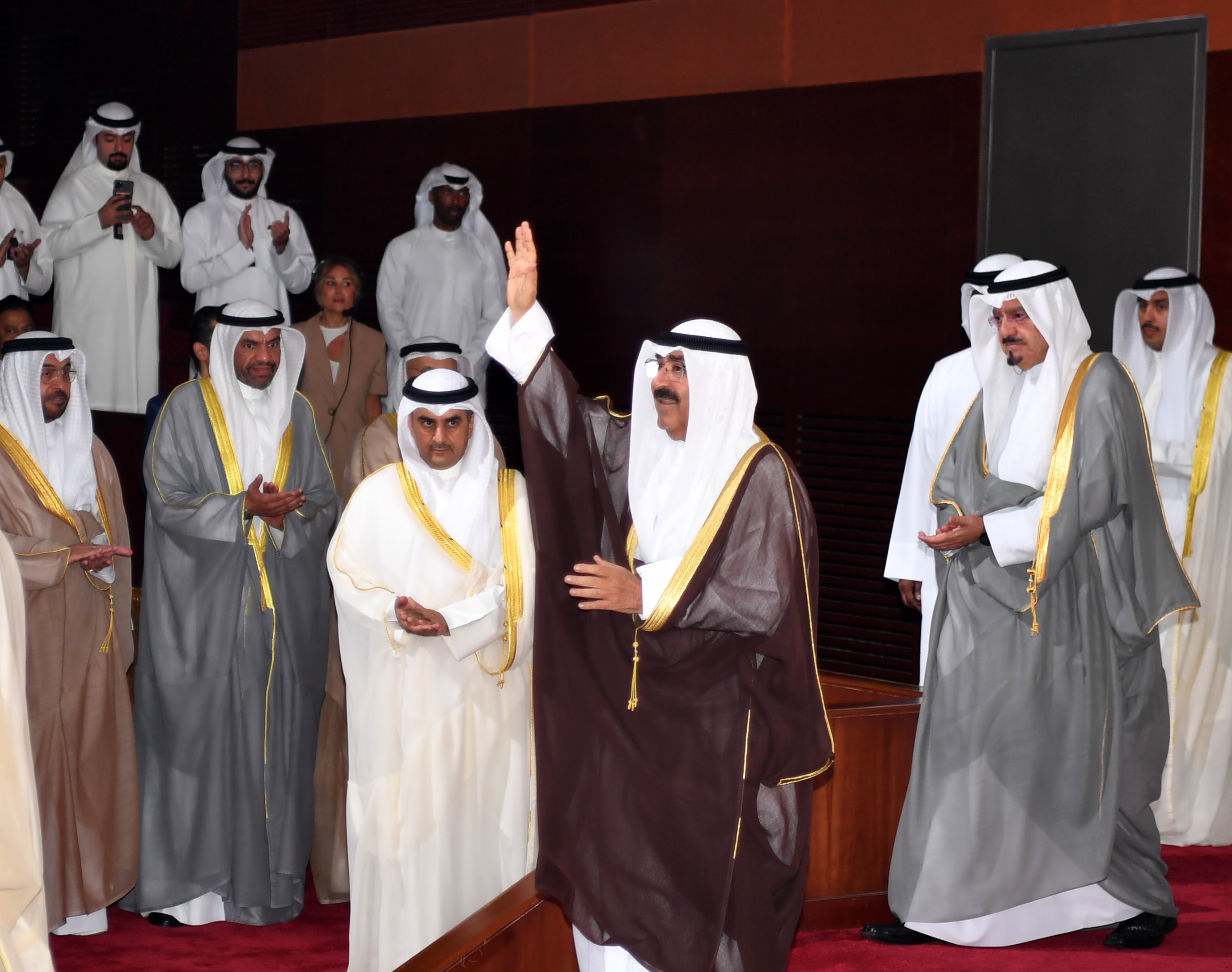 حضرة صاحب السمو أمير البلاد الشيخ مشعل الأحمد الجابر الصباح  خلال حضور سموه الحفل