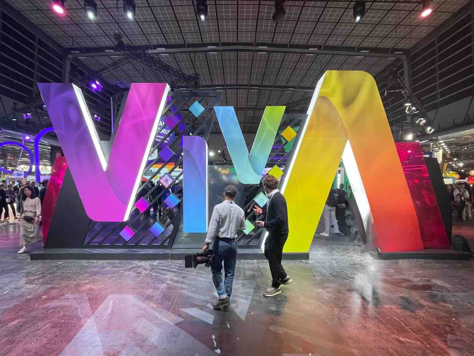 The entrance to Porte de Versailles in VivatTech exhibition in Paris, 2024. 