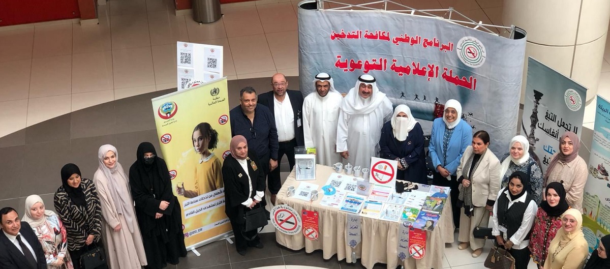 جانب من المشاركين في فعاليات الحملة التوعوية