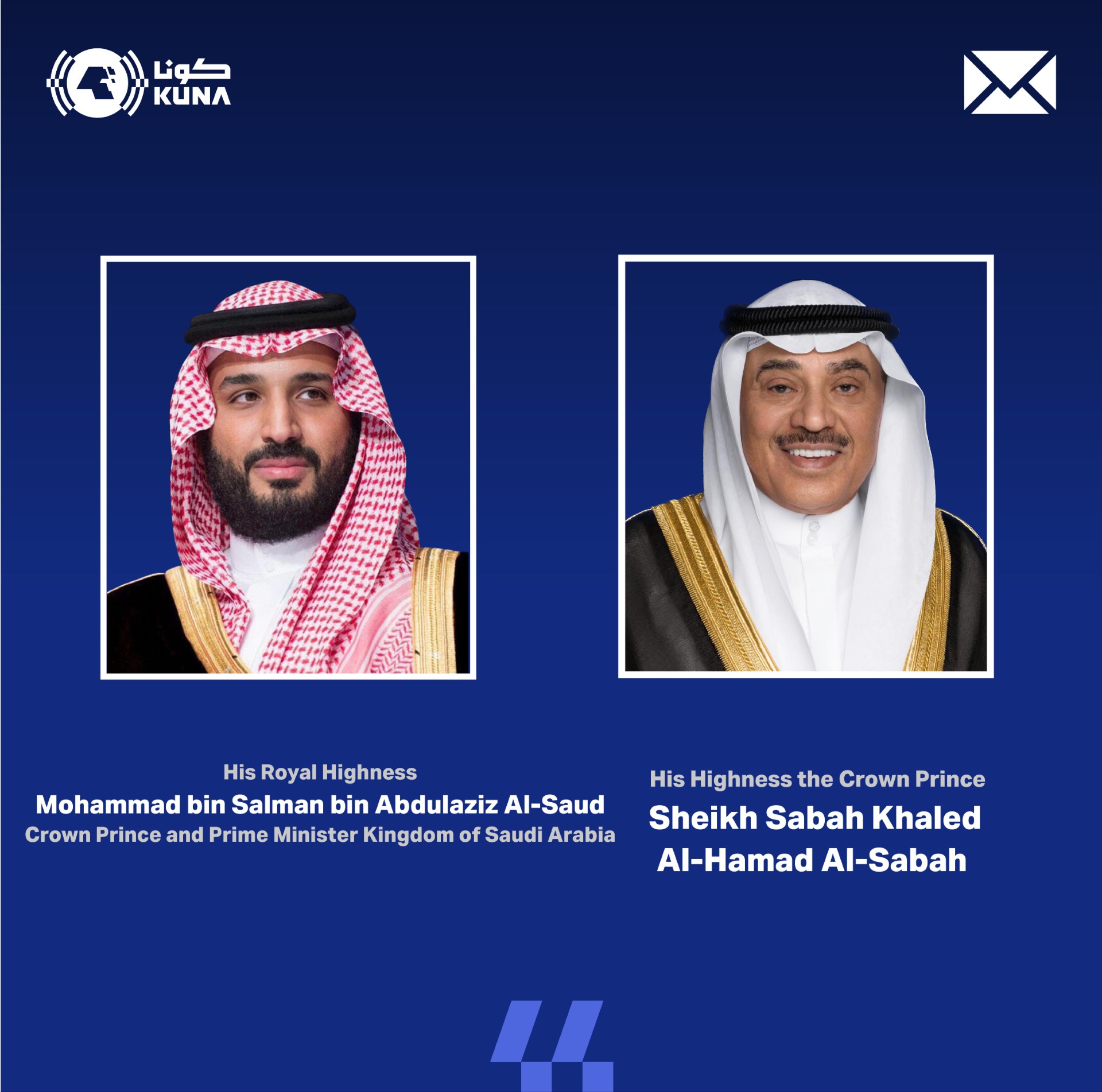 Kuwait Crown Prince congratulates Saudi counterpart on successful Hajj season                                                                                                                                                                             