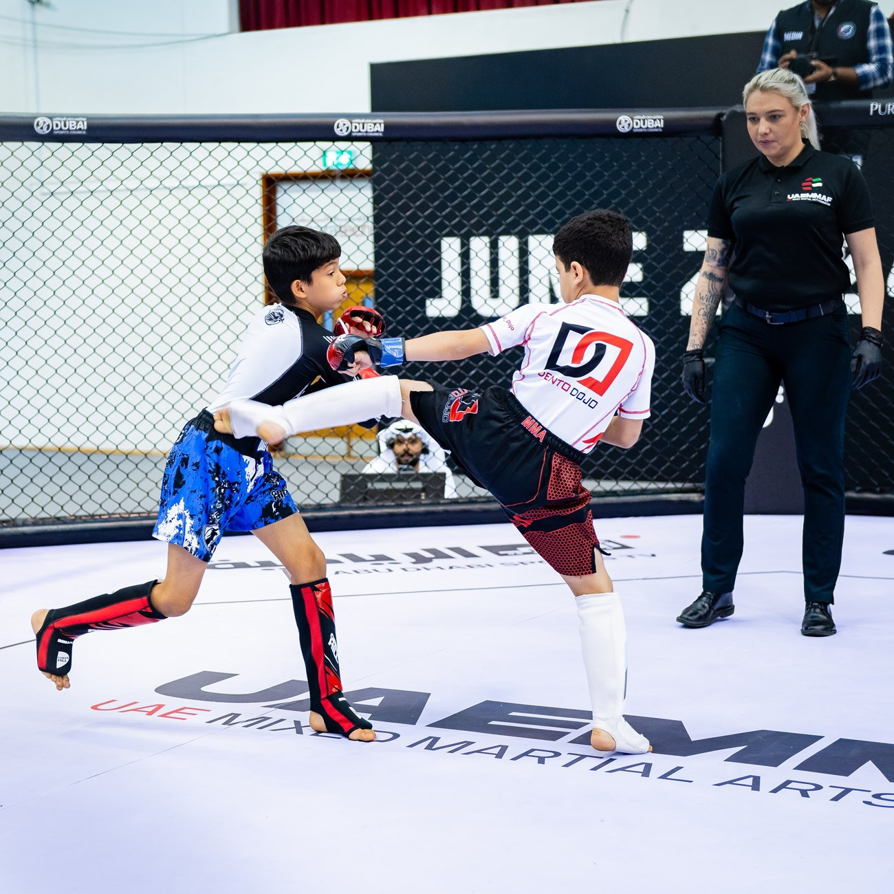 Children practicing martial arts 