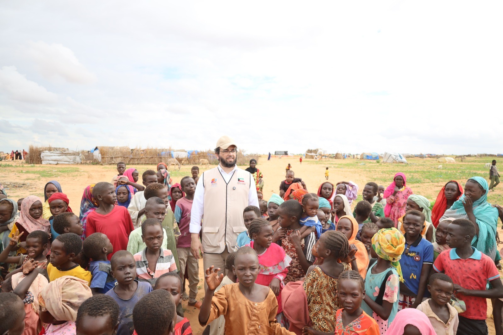  Supervisor of Field Aid Implementation at Tanmeia with the displaced children in eastern Chad