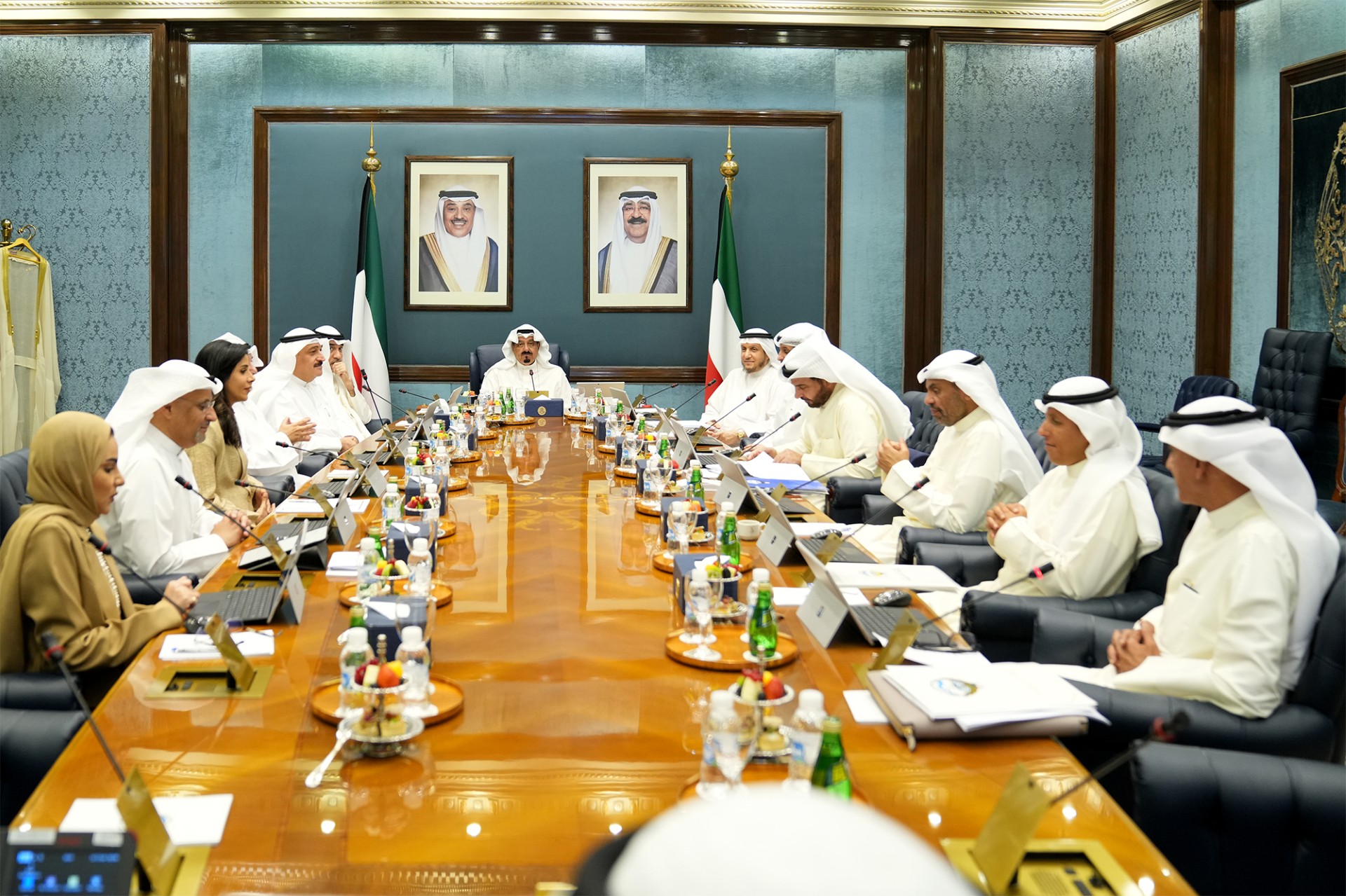 His Highness the Prime Minister Sheikh Ahmad Abdullah Al-Ahmad Al-Sabah presides Cabinet meeting