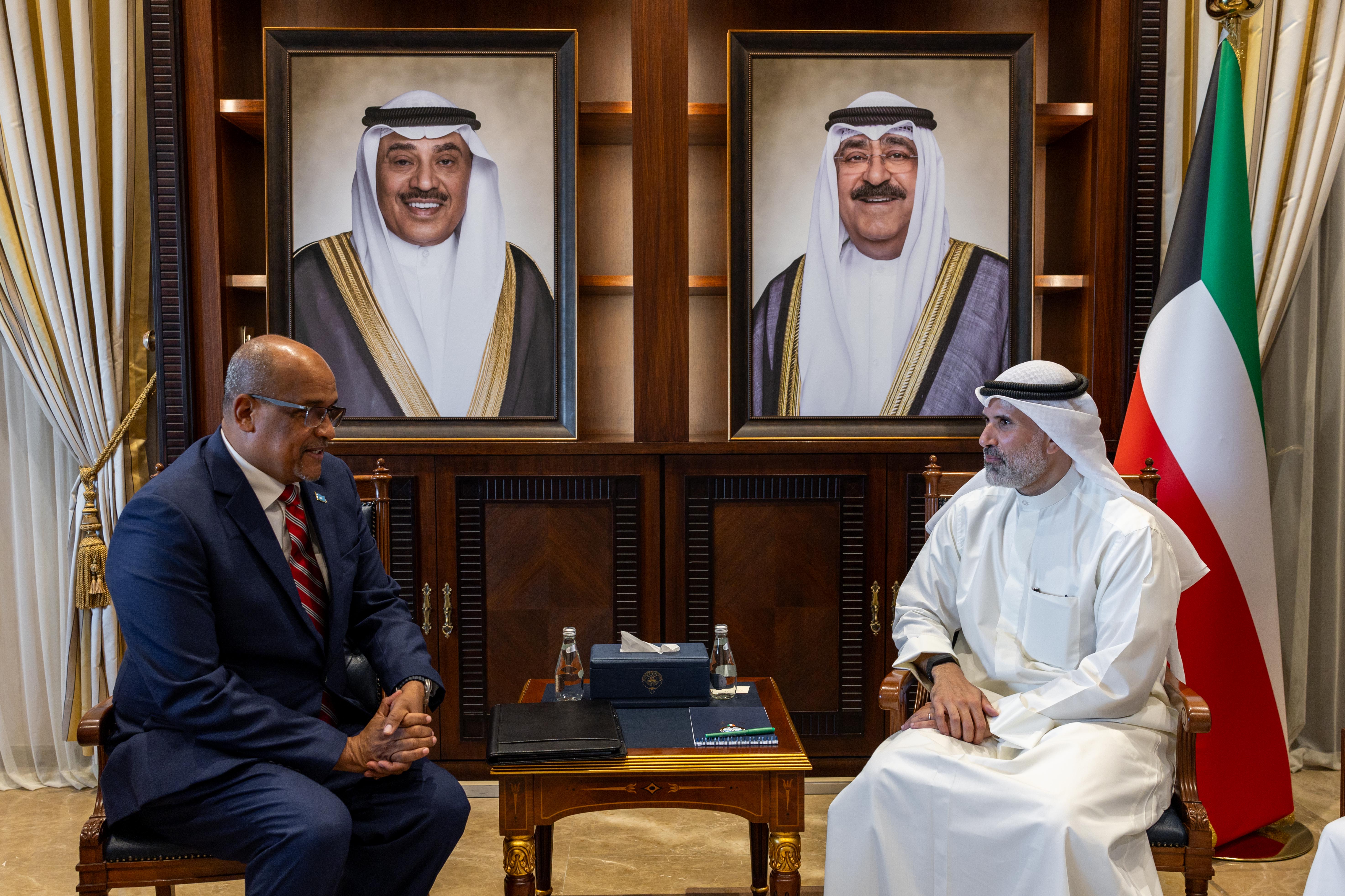 Kuwait's Deputy Minister of Foreign Affairs received the Ambassador of the Federal Republic of Somalia