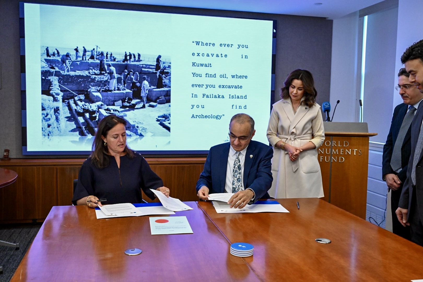 Kuwaiti Ambassador to the US during the signing of MoU between NCCAL and the World Monuments Fund 