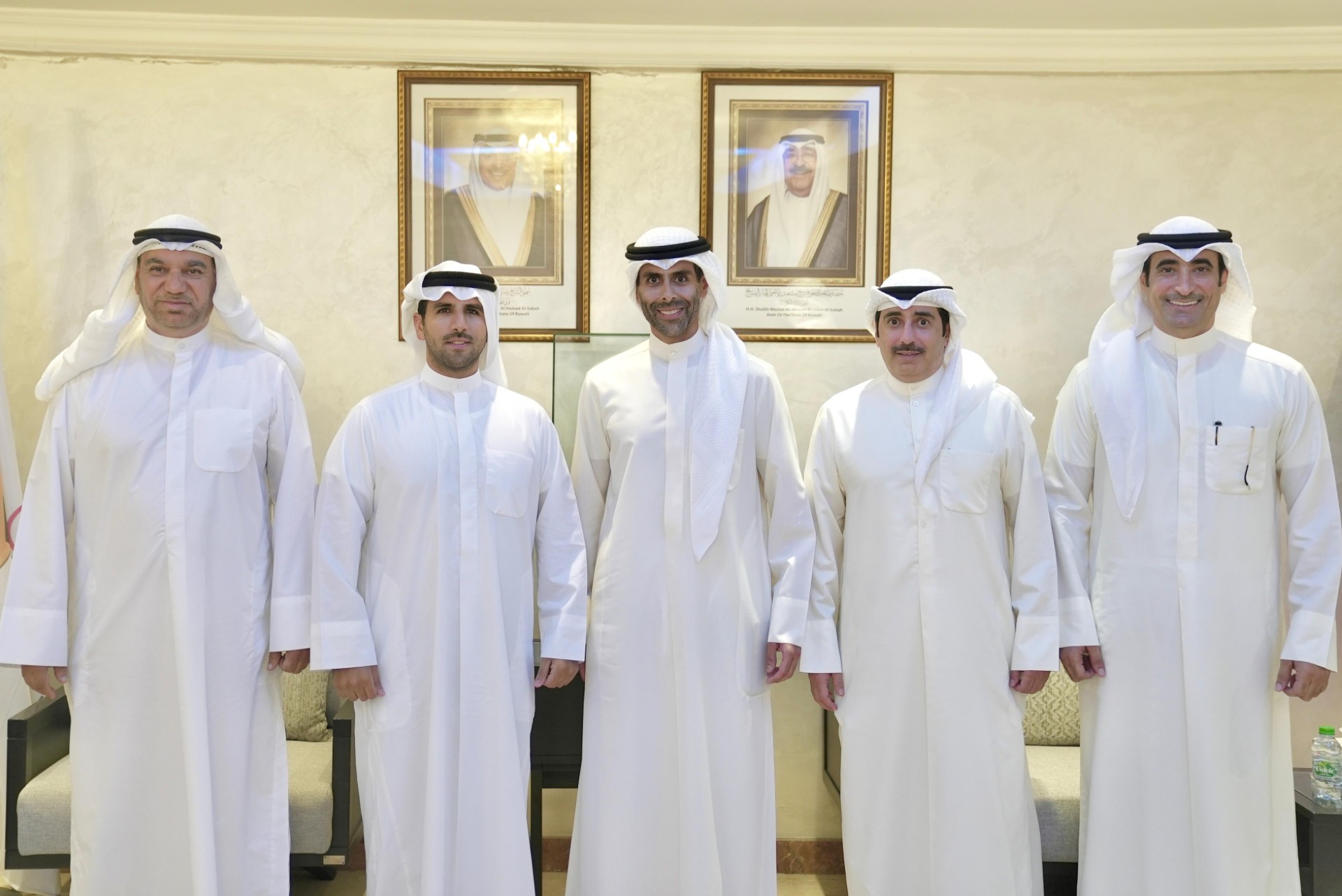 National Olympic Committee Chief Sheikh Fahad Al-Sabah delegation from Kuwait Winter Games Club