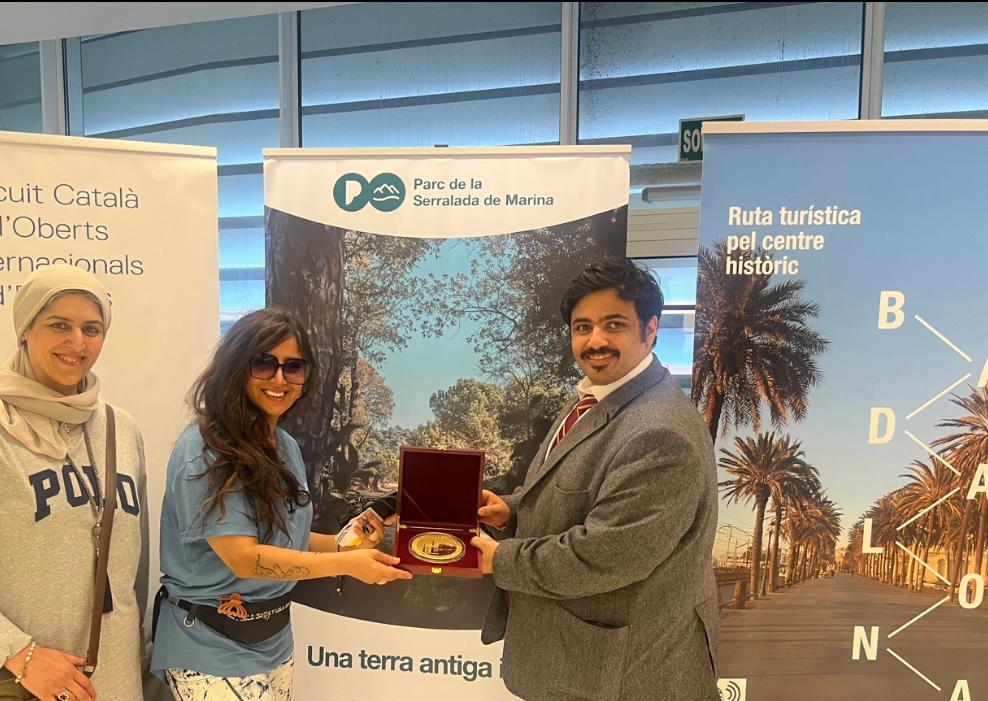 Kuwaiti diplomat Fahad Al-Dosari and head of Kuwait's delegation Dr Amal Al-Kout attending the opening ceremony 