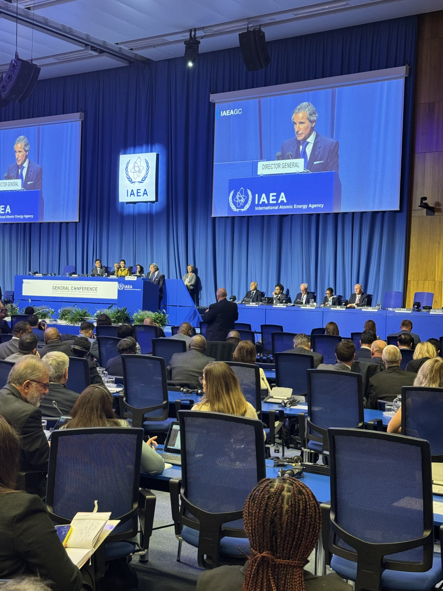 المدير العام للوكالة الدولية للطاقة الذرية رافائيل غروسي يعلن عن انطلاق الدورة ال68 للمؤتمر السنوي العام للوكالة