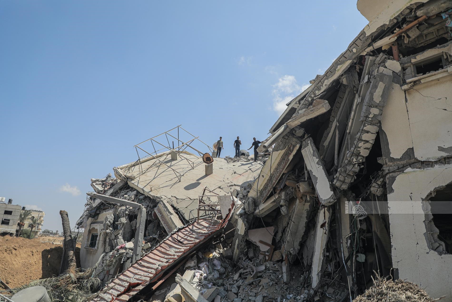 مخلفات القصف الإسرائيلي على المناطق الفلسطينية