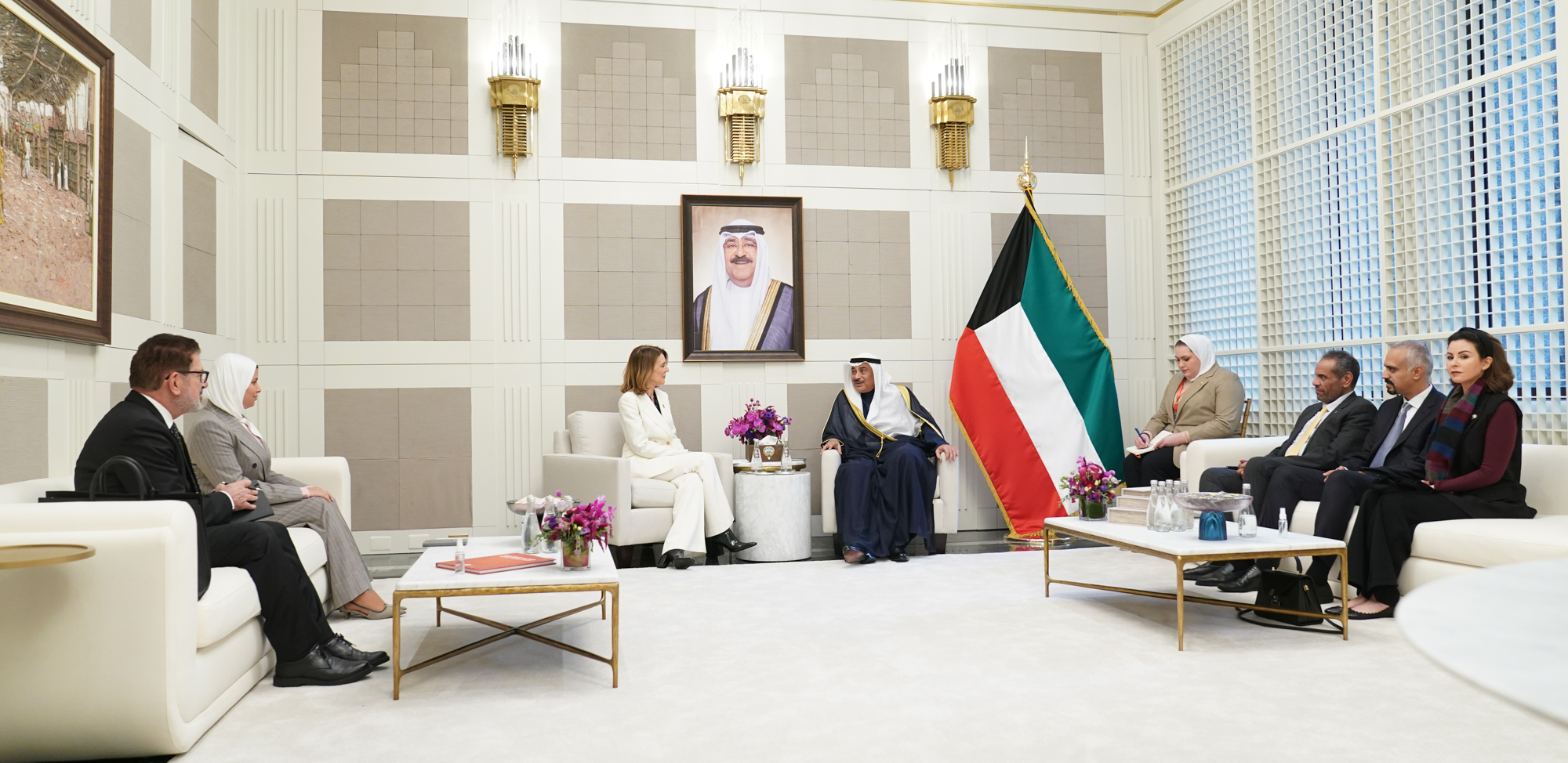 His Highness the Amir's Representative His Highness the Crown Prince during his meeting with President of Google