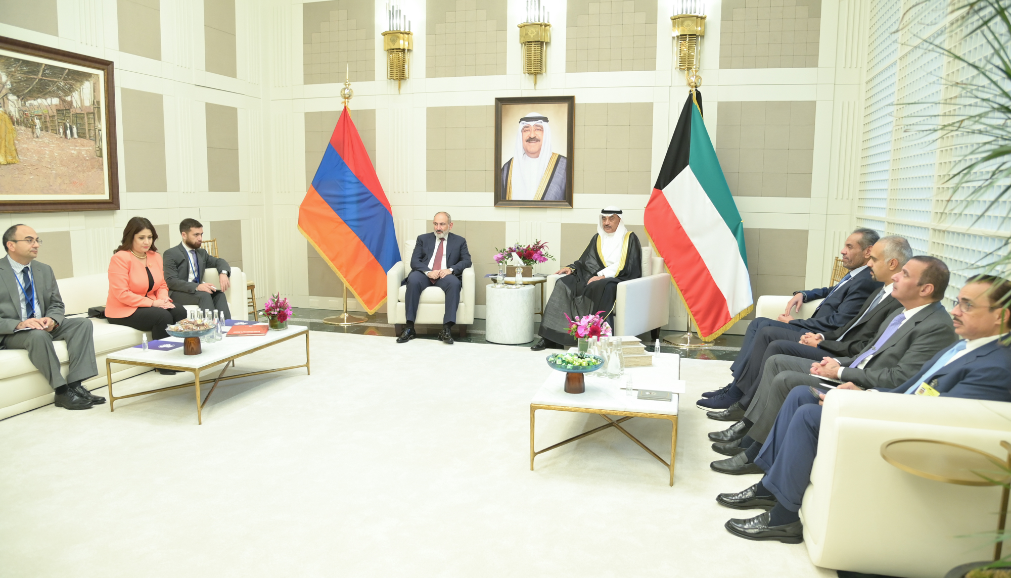 Kuwait Amir's Rep. receives Armenian PM on UNGA session margins