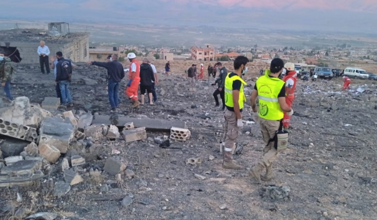 Israeli occupation air raids in Southern Lebanon