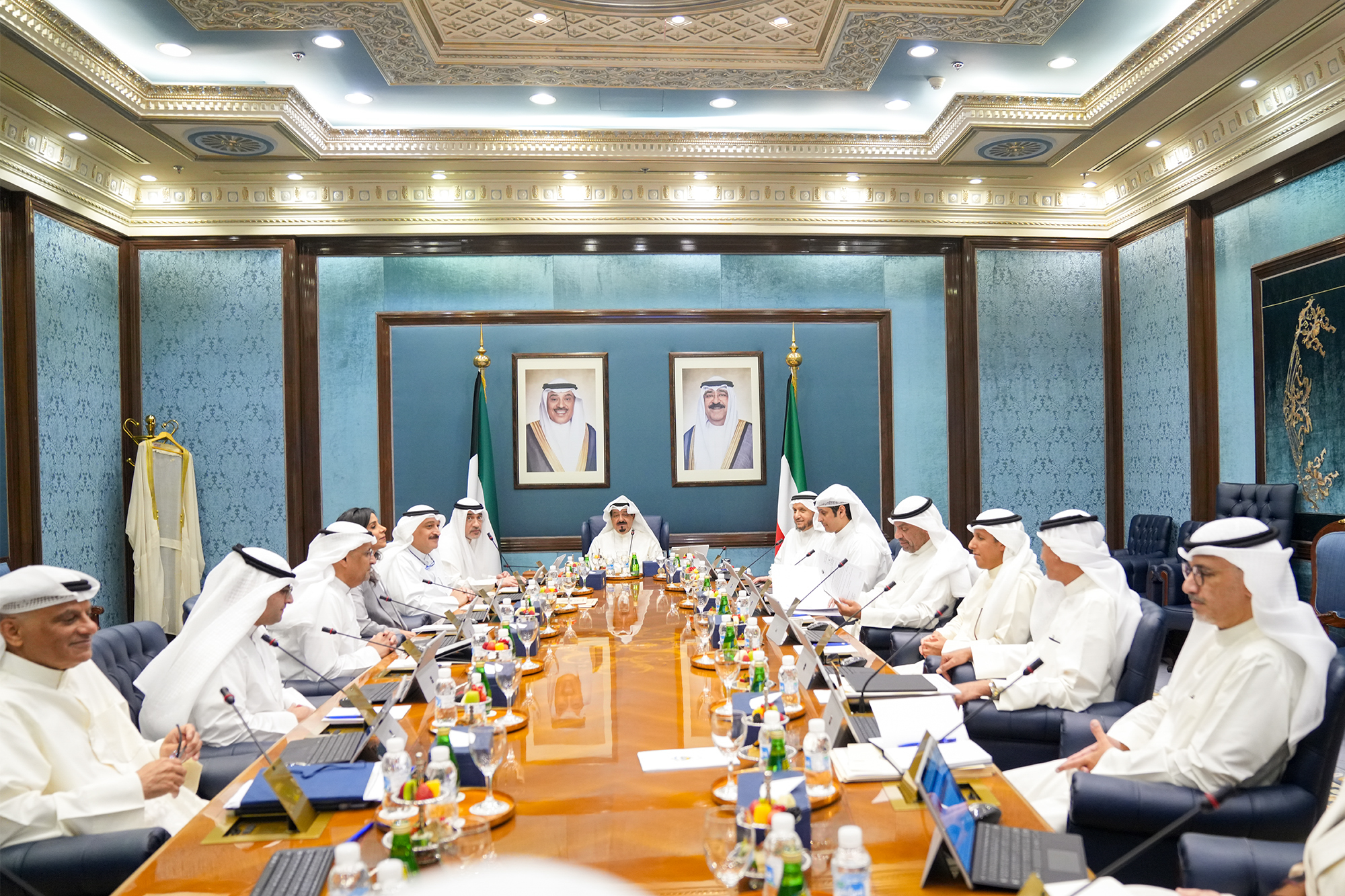 His Highness the Prime Minister Sheikh Ahmad Abdullah Al-Ahmad Al-Sabah presides Cabinet meeting