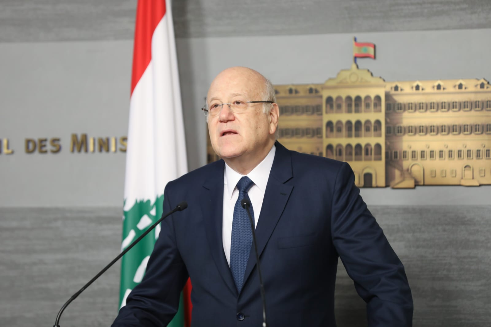 Lebanese Caretaker Prime Minister Najib Mikati