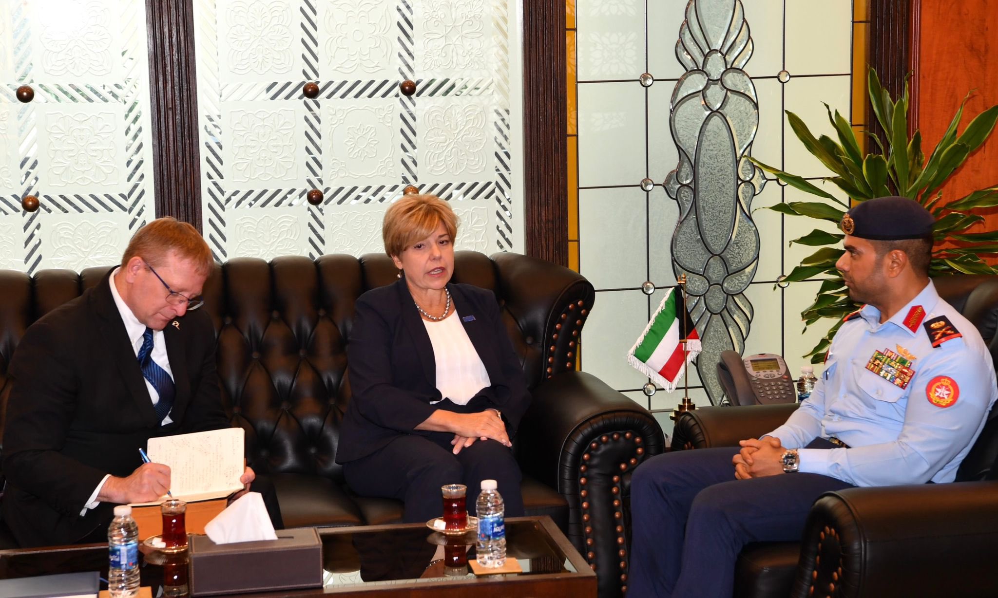 Kuwaiti Army Deputy Chief of Staff and Vice President of Business Development during their meeting