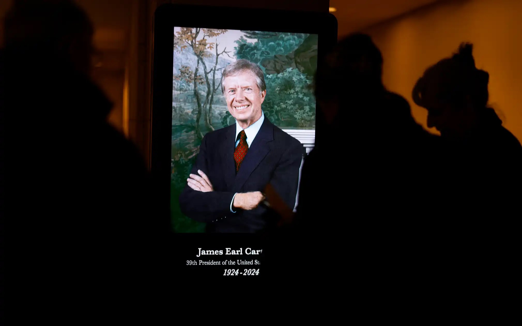 A state funeral held at the Washington National Cathedral to honor former president Jimmy Carter
