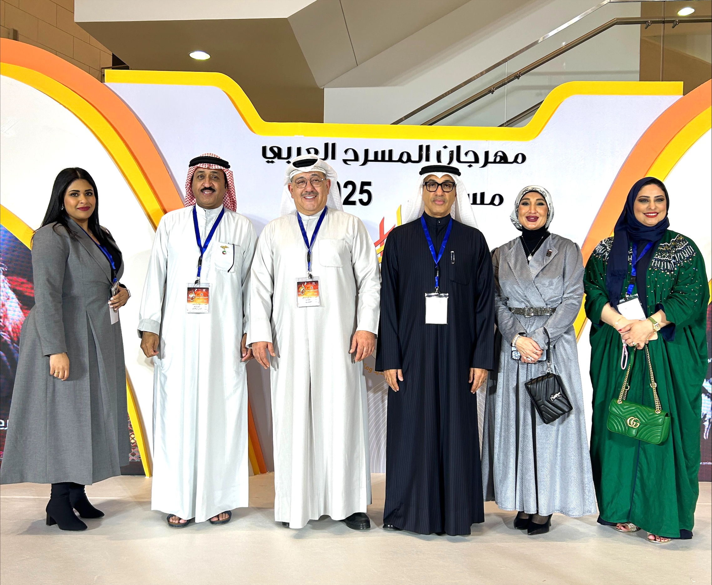 The Kuwaiti delegation participating at the 15th Arab Theater Festival in Muscat, Oman