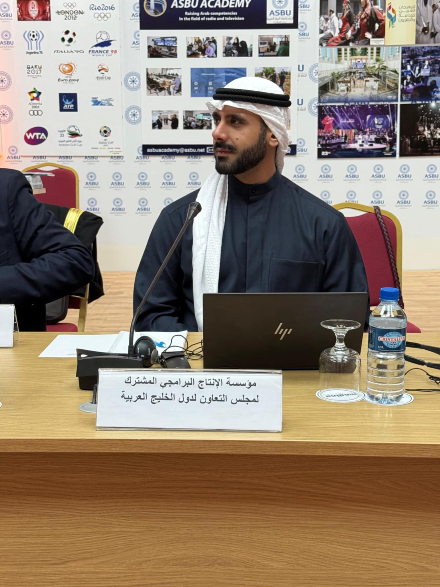 Director General of Gulf Cooperation Council's Joint Program Production Institution Sheikh Mubarak Fahad Jaber Al-Ahmad Al-Sabah