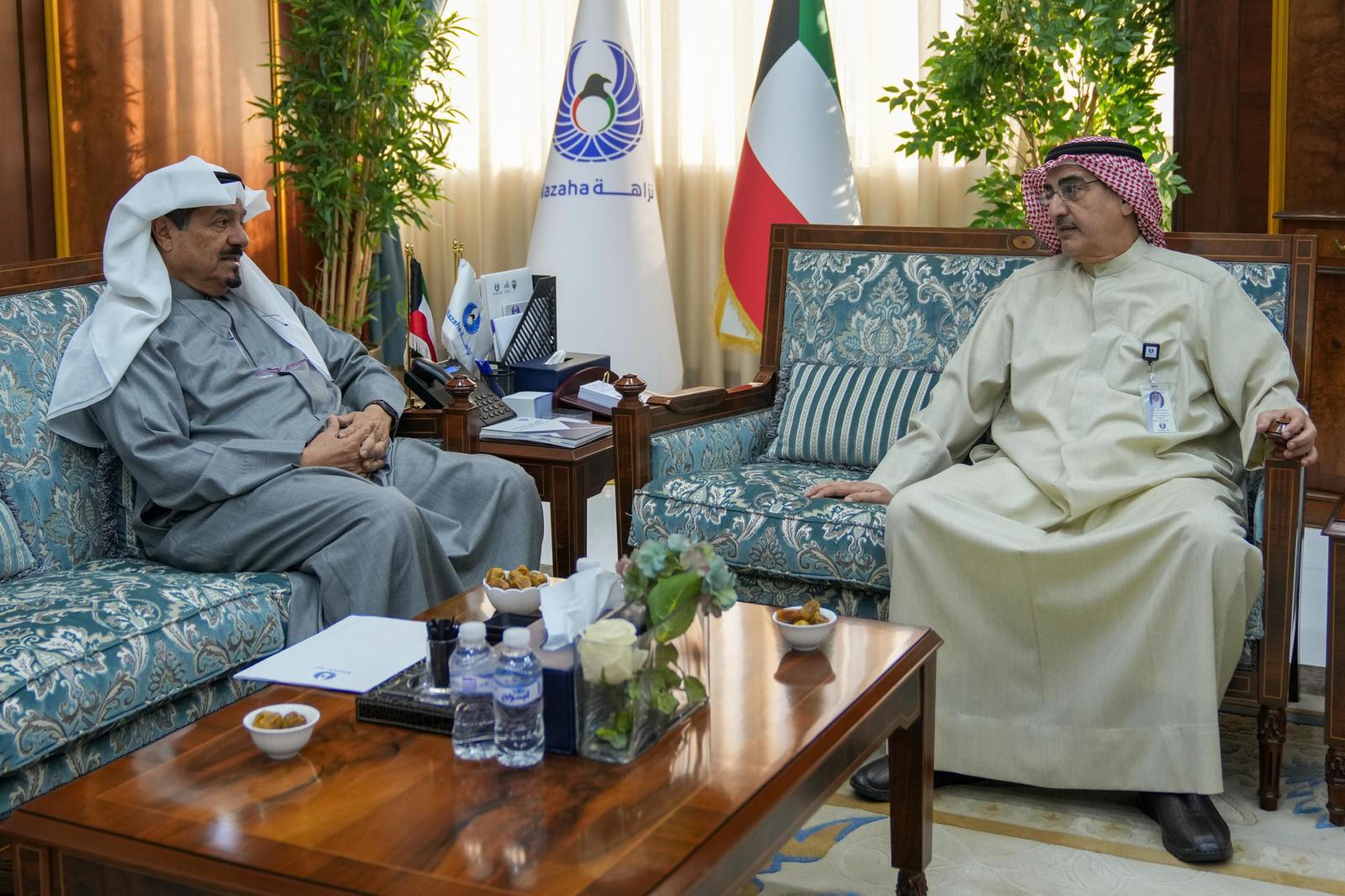 His Highness the Prime Minister Sheikh Ahmad Al-Abdullah Al-Sabah at Kuwait Anti-Corruption Authority (NAZAHA) to update his financial disclosure data