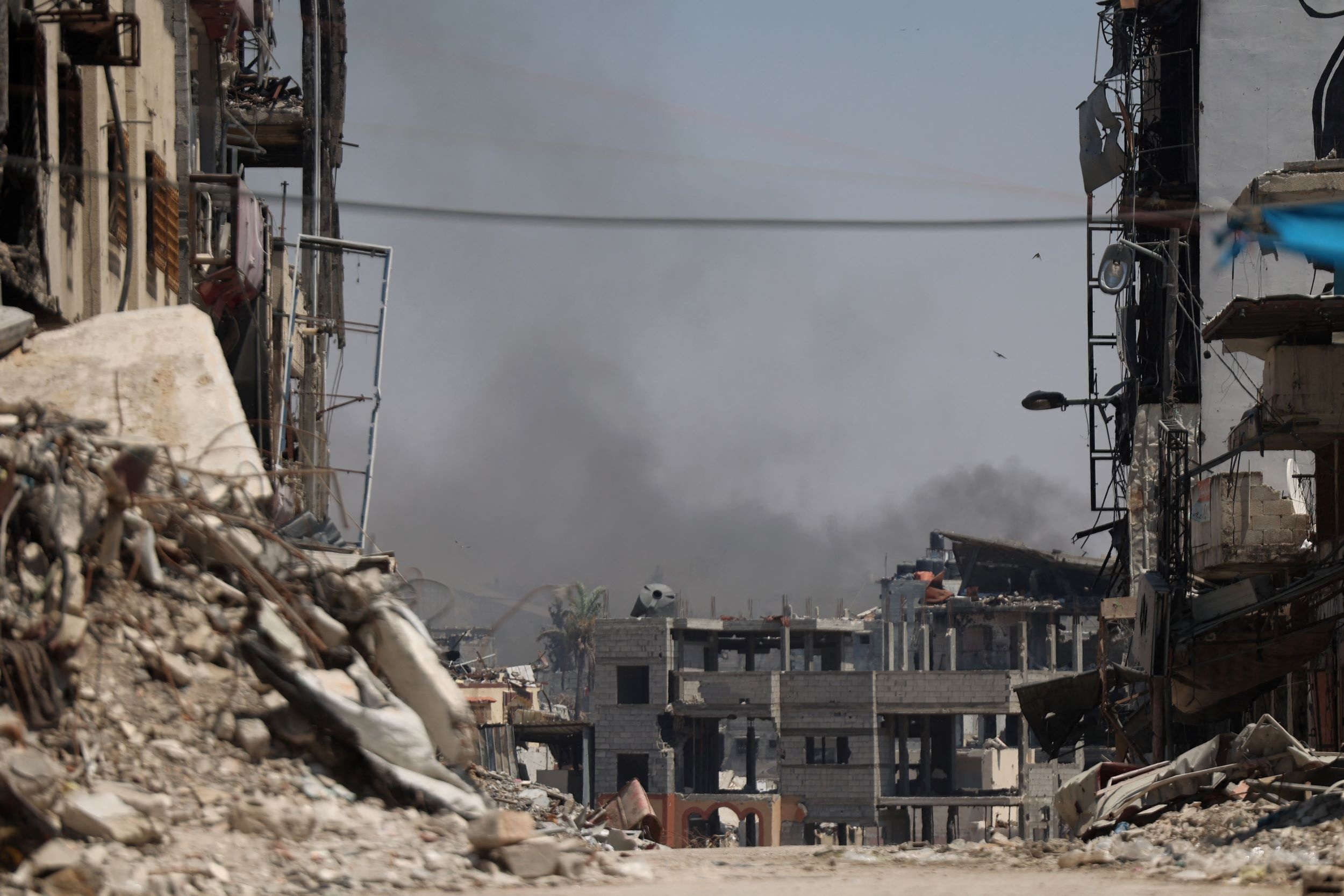 دمار بمخيم (جنين) شمال الضفة الغربية