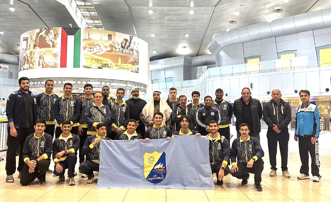 Kuwait University's delegation participates in the 10th GCC Universities Sports Tournament at the Cultural Centre of Sultan Qaboos University