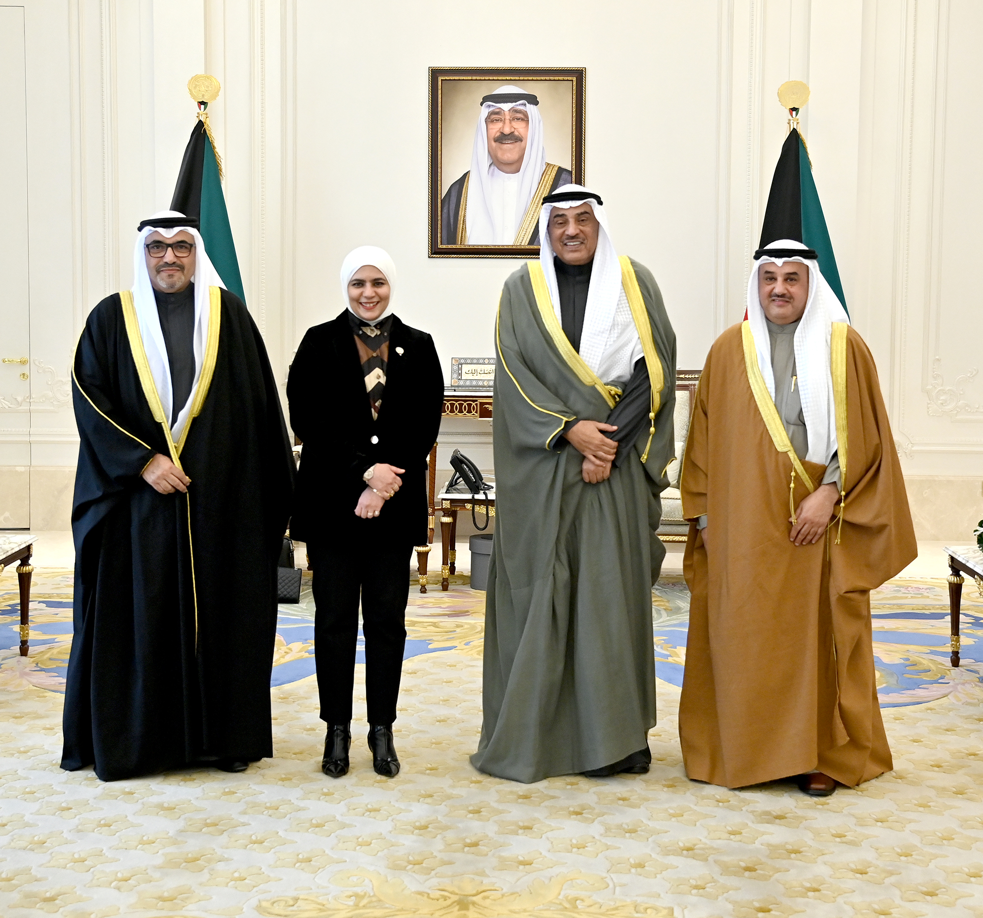 His Highness the Crown Prince Sheikh Sabah Khaled Al-Hamad Al-Sabah received Minister of Finance and newly appointed Chief of Financial Intelligence Unit