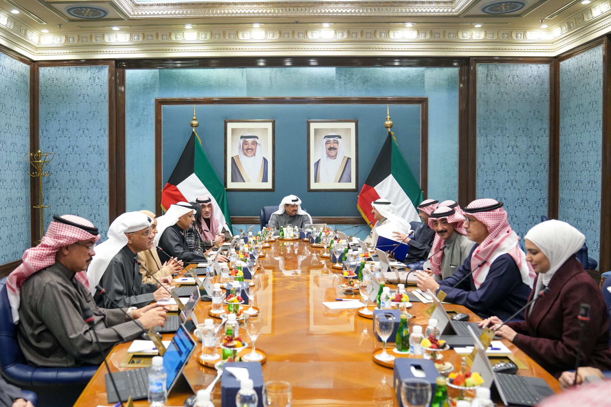 His Highness the Prime Minister Sheikh Ahmad Abdullah Al-Ahmad Al-Sabah presides Cabinet meeting