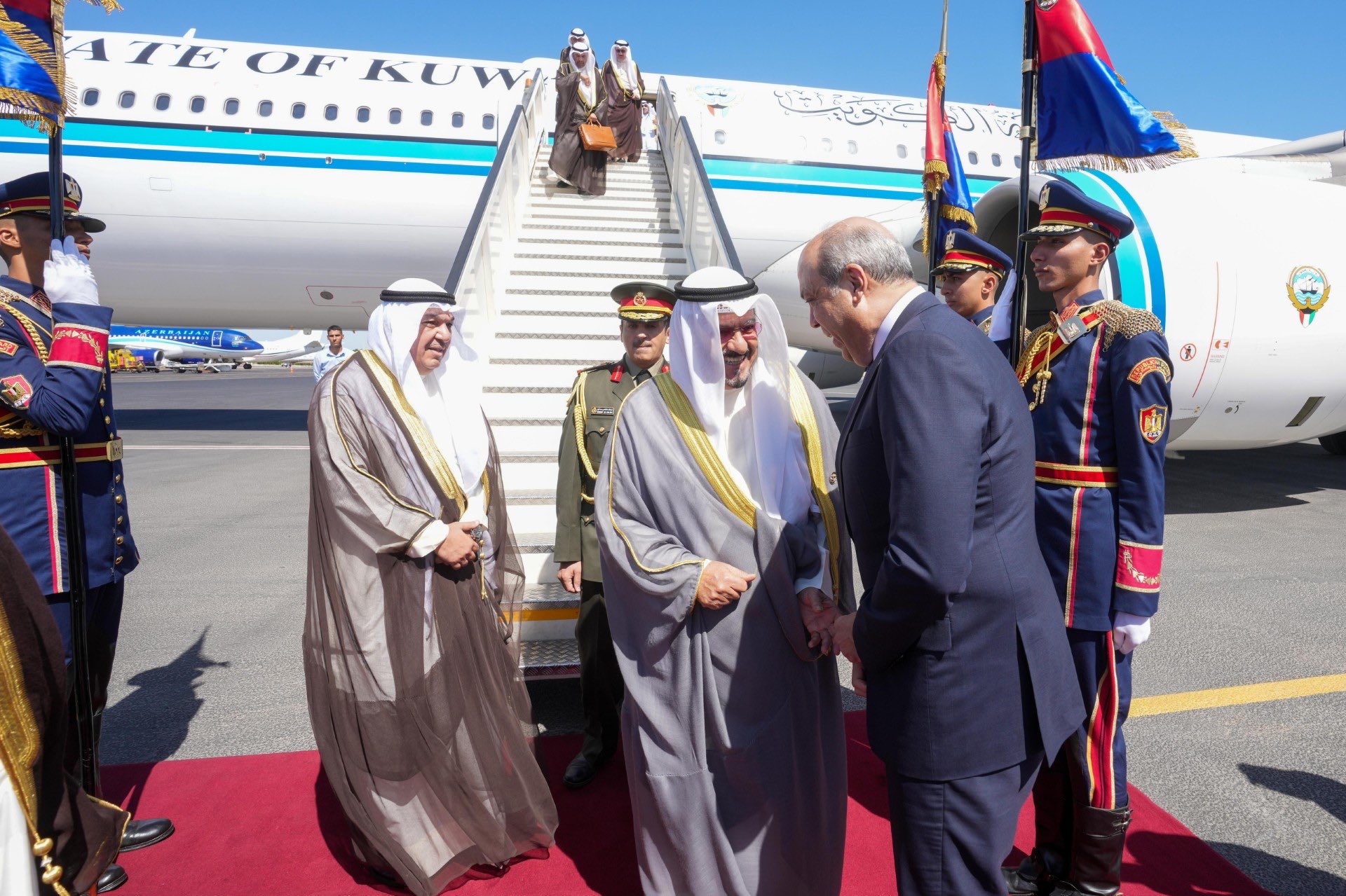 Kuwait Amir Representative arrives in Egypt for Gaza Peace Summit
