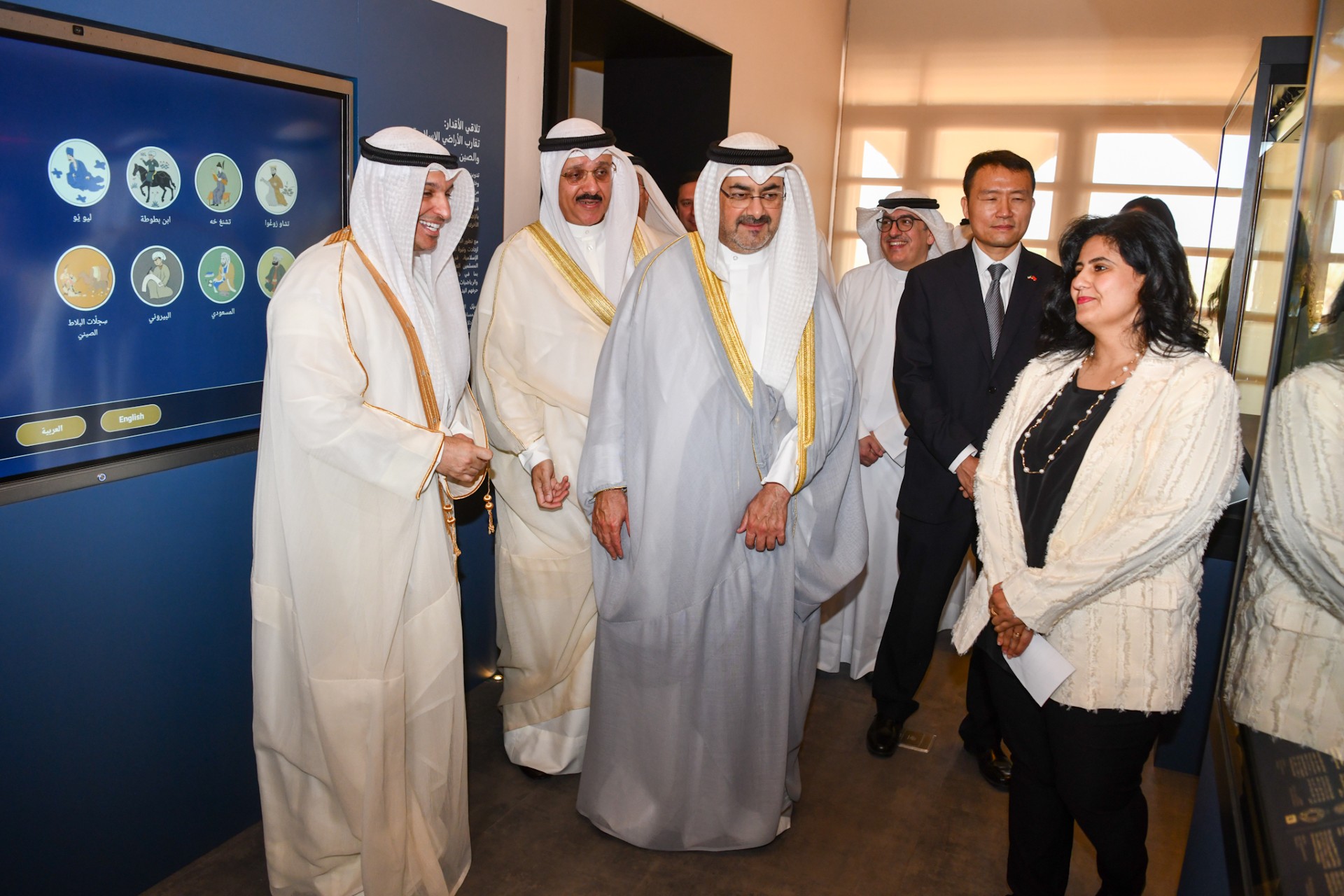 The opening ceremony of the exhibition "Distance and Closeness: Chinese Art in Kuwait"