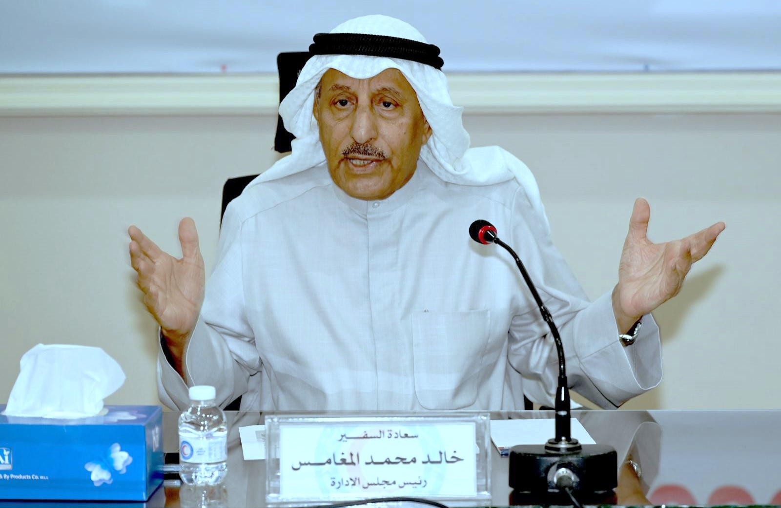 Le président du Croissant-Rouge koweïtien, Khaled Al-Maghames.