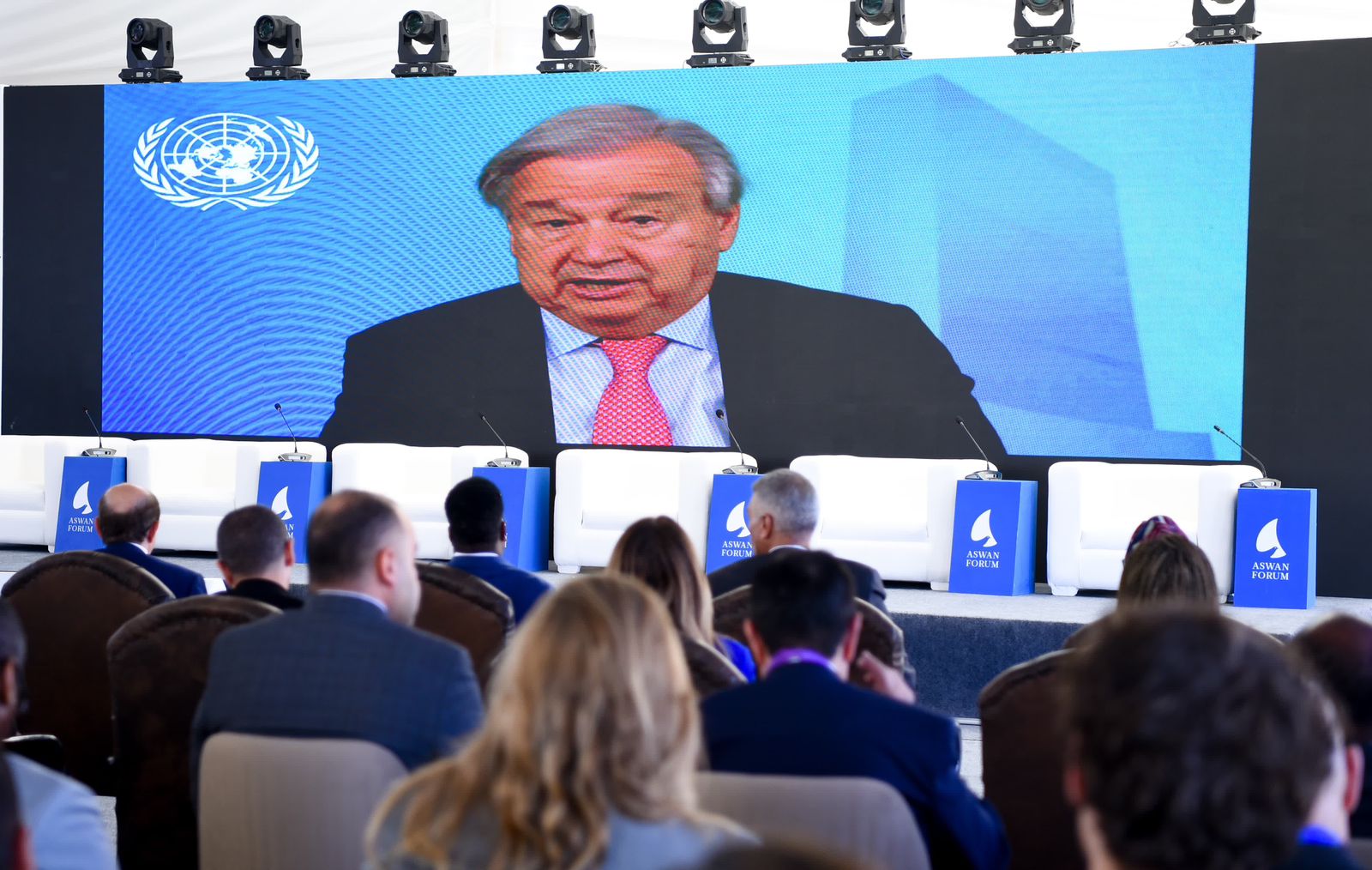 Le message enregistré du chef de l'ONU