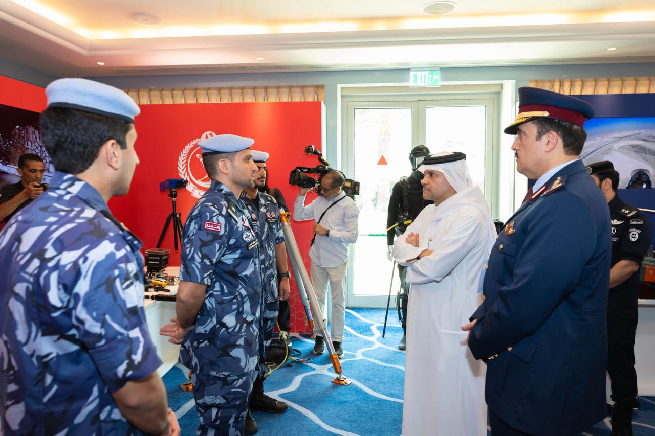 نائب رئيس مجلس الوزراء ووزير الدولة لشؤون الدفاع الشيخ سعود بن عبد الرحمن خلال افتتاح الدورة