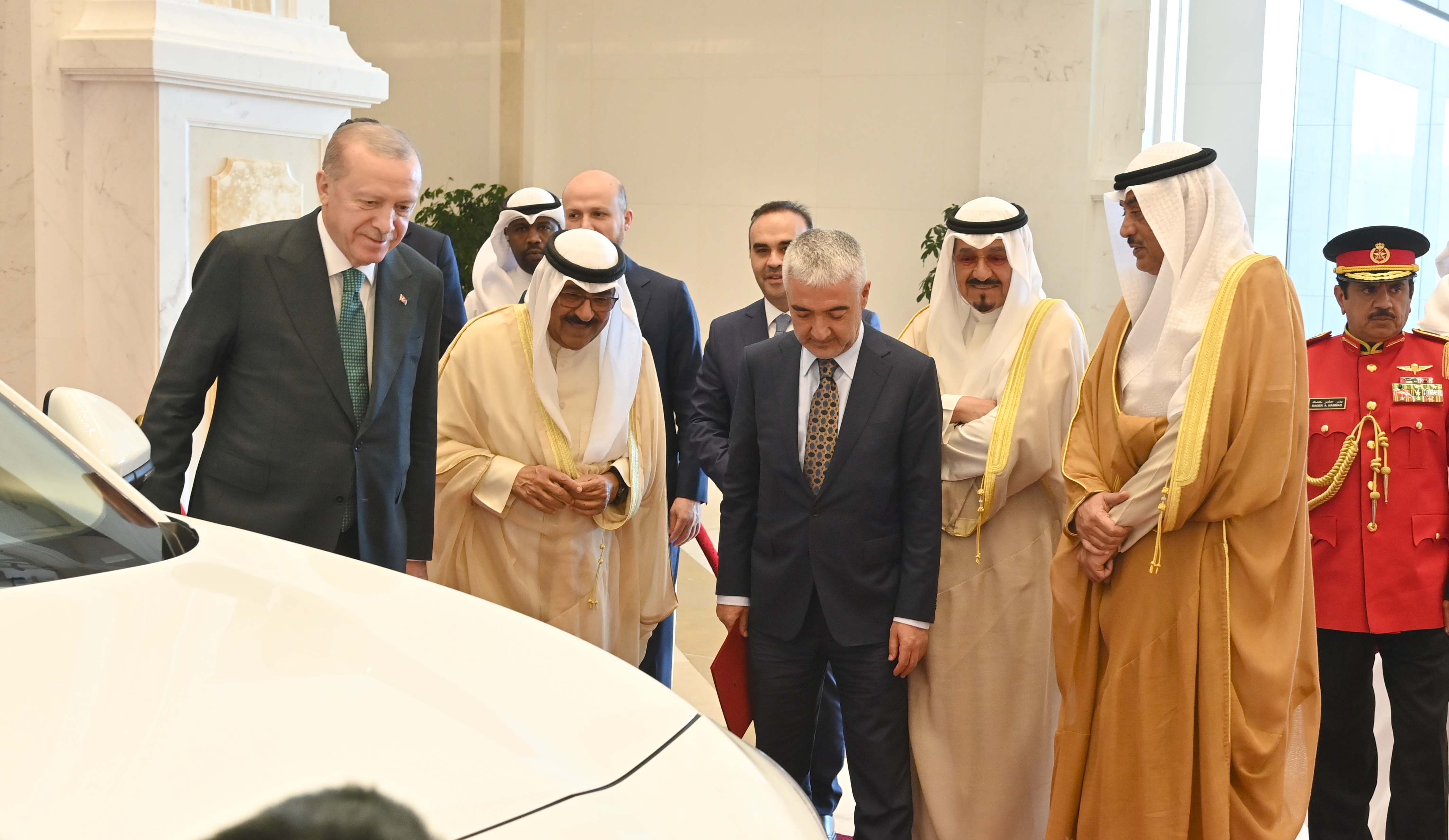 His Highness the Amir receives Turkish-made car as gift from President Erdogan