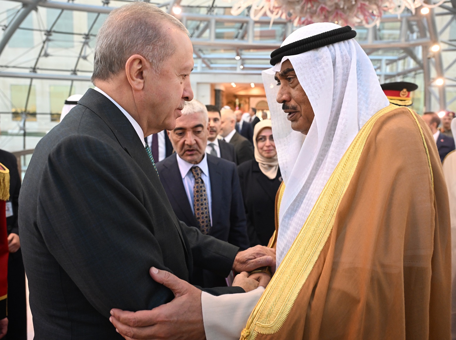 Turkish President departs Kuwait following official visit