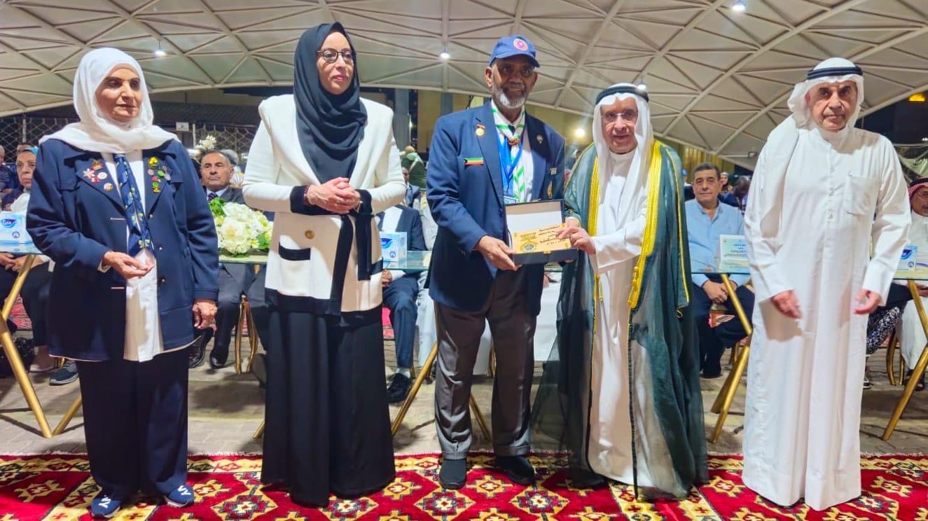 الشيخة فادية السعد العبدالله الصباح خلال حضور الحفل الختامي لمؤتمر الحركة الكشفية "لمن ولماذا وإلى أين"