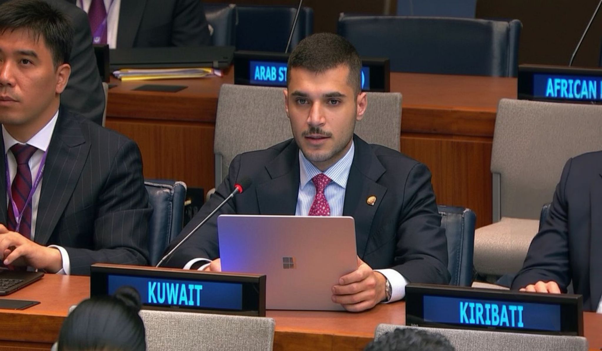 L’attaché diplomatique à la délégation permanente du Koweït à l'ONU, Bandar Al-Enezi