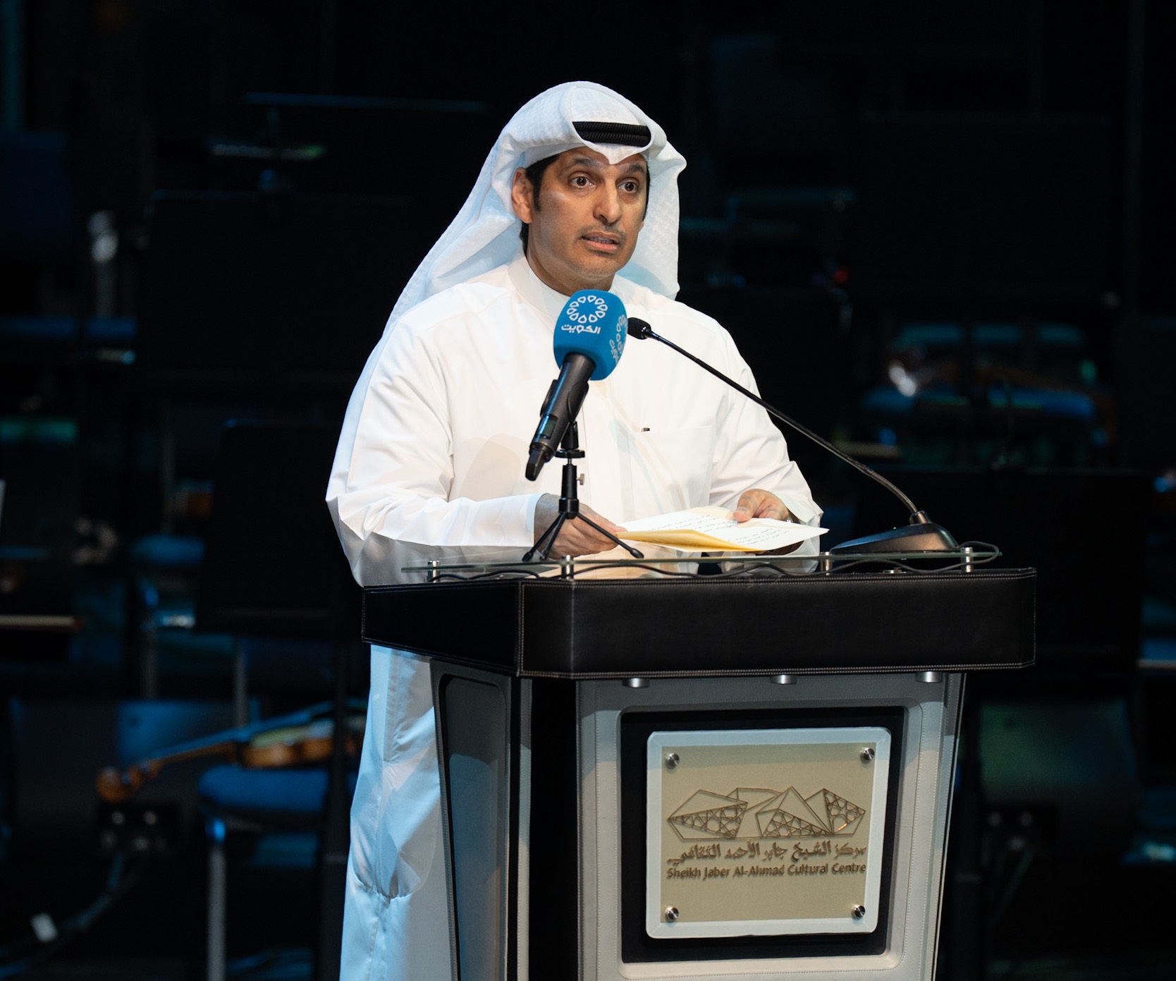 وزير الإعلام والثقافة ووزير الدولة لشؤون الشباب رئيس المجلس الوطني للثقافة والفنون والآداب عبدالرحمن المطيري