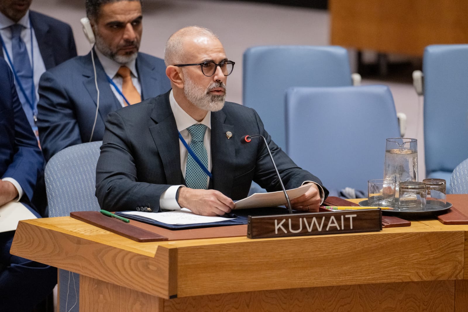 نائب وزير الخارجية السفير الشيخ جراح جابر الأحمد الصباح ترأس وفد دولة الكويت المشارك في جلسة مجلس الأمن