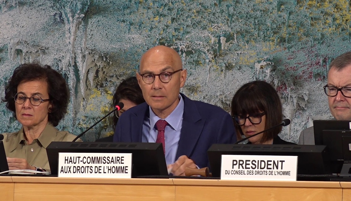 The UN High Commissioner for Human Rights Volker Turk