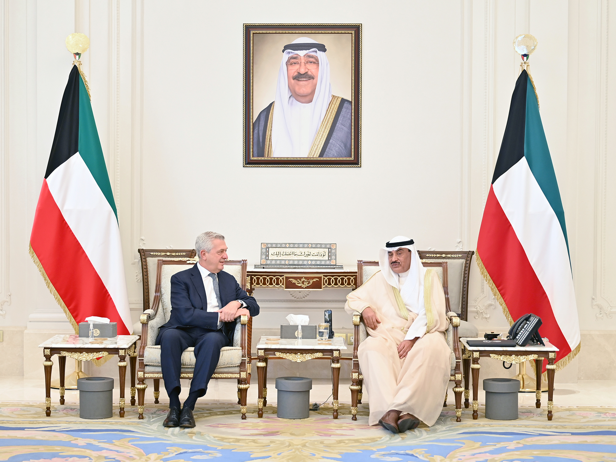 His Highness the Crown Prince receives visiting Commissioner of the UNHCR