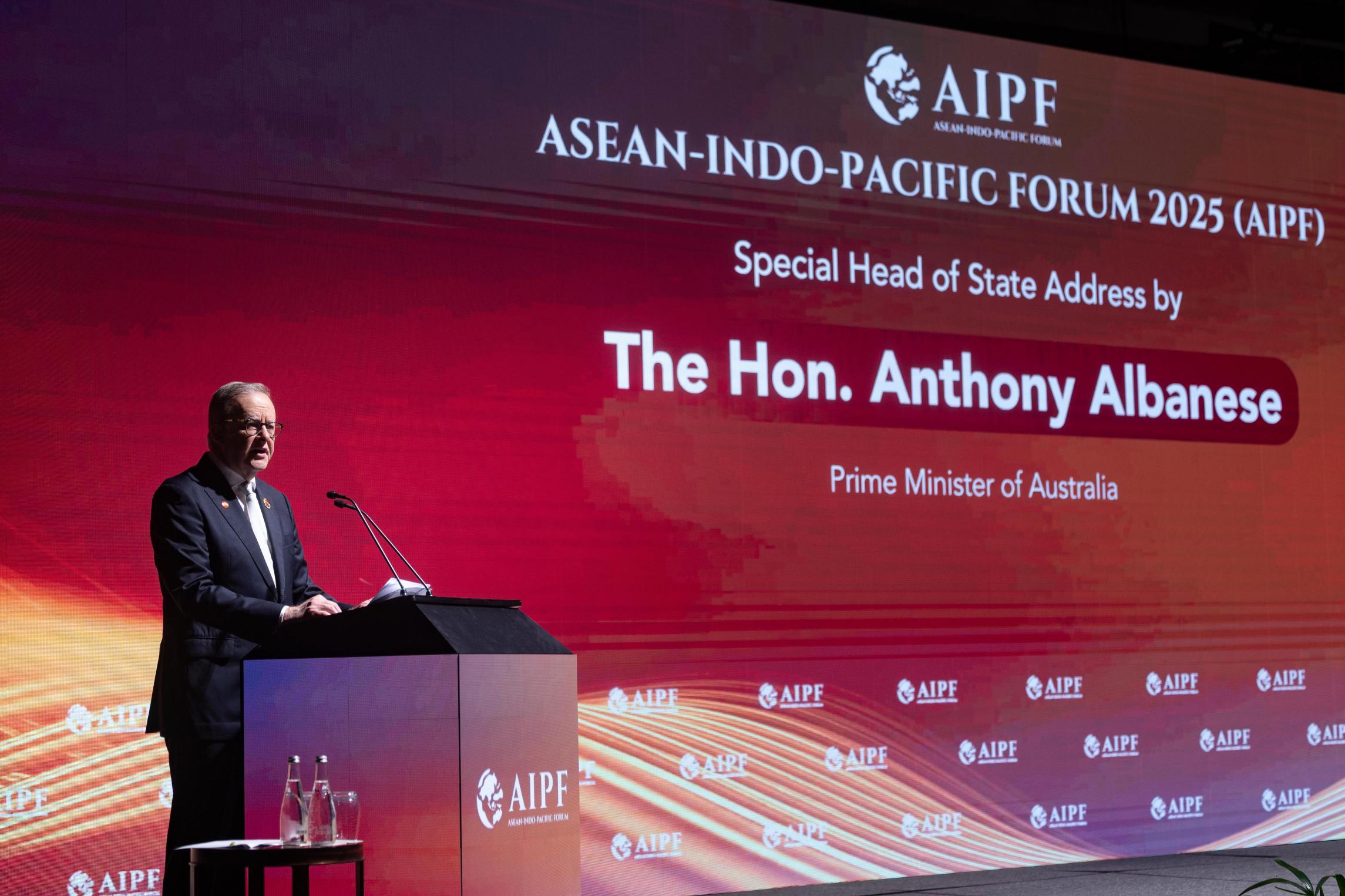 رئيس وزراء أستراليا أنطوني ألبانيز  في منتدى (آسيان – المحيطين الهندي والهادئ 2025)