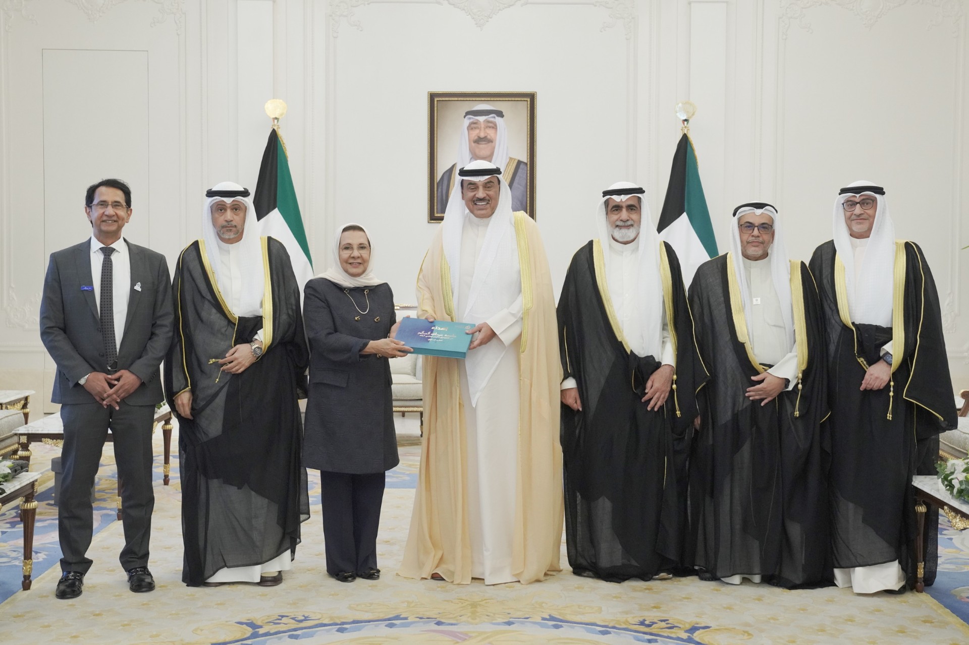 Kuwait Crown Prince receives Abdullah Al-Salem University Board