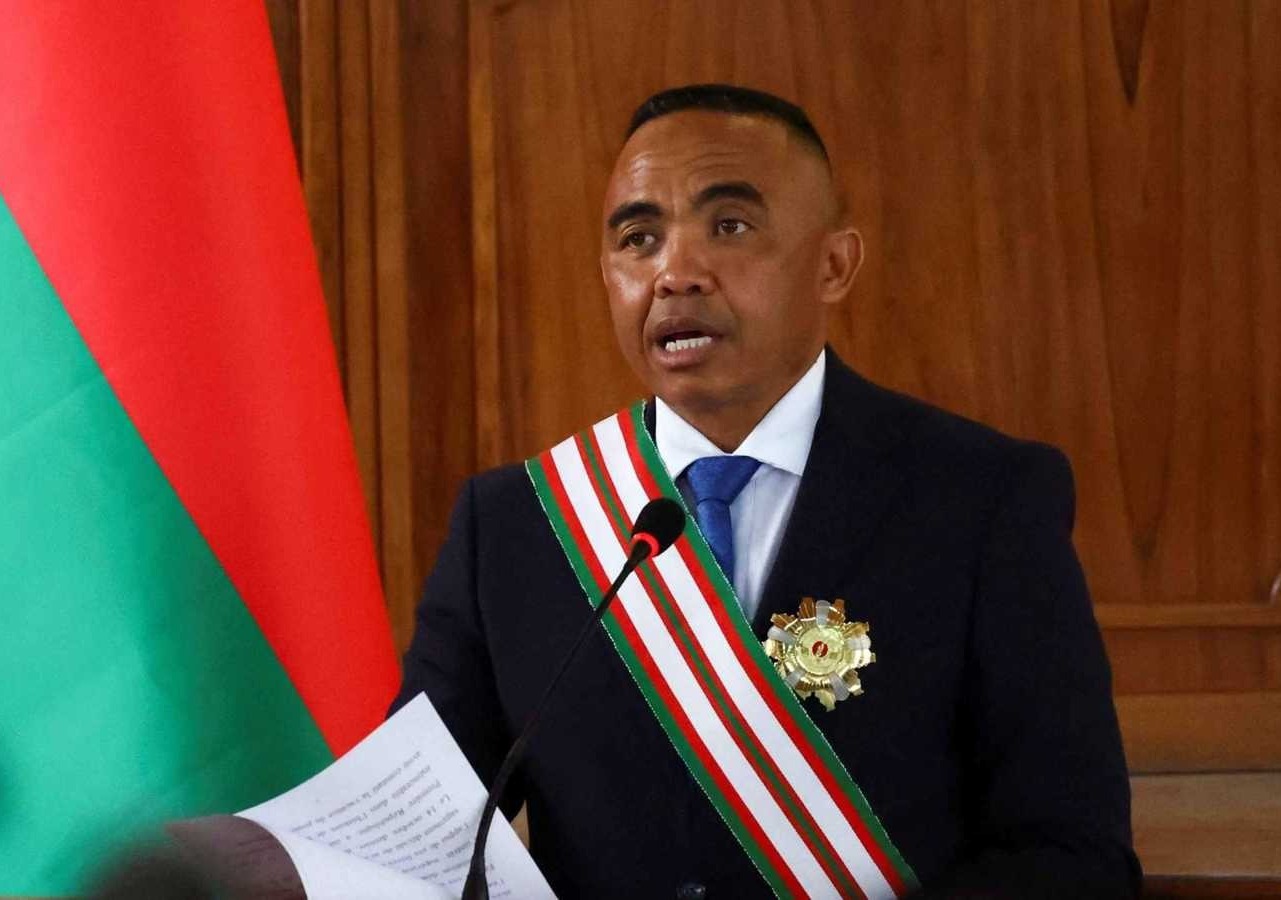 Madagascar's military ruler Colonel Michael Randrianirina