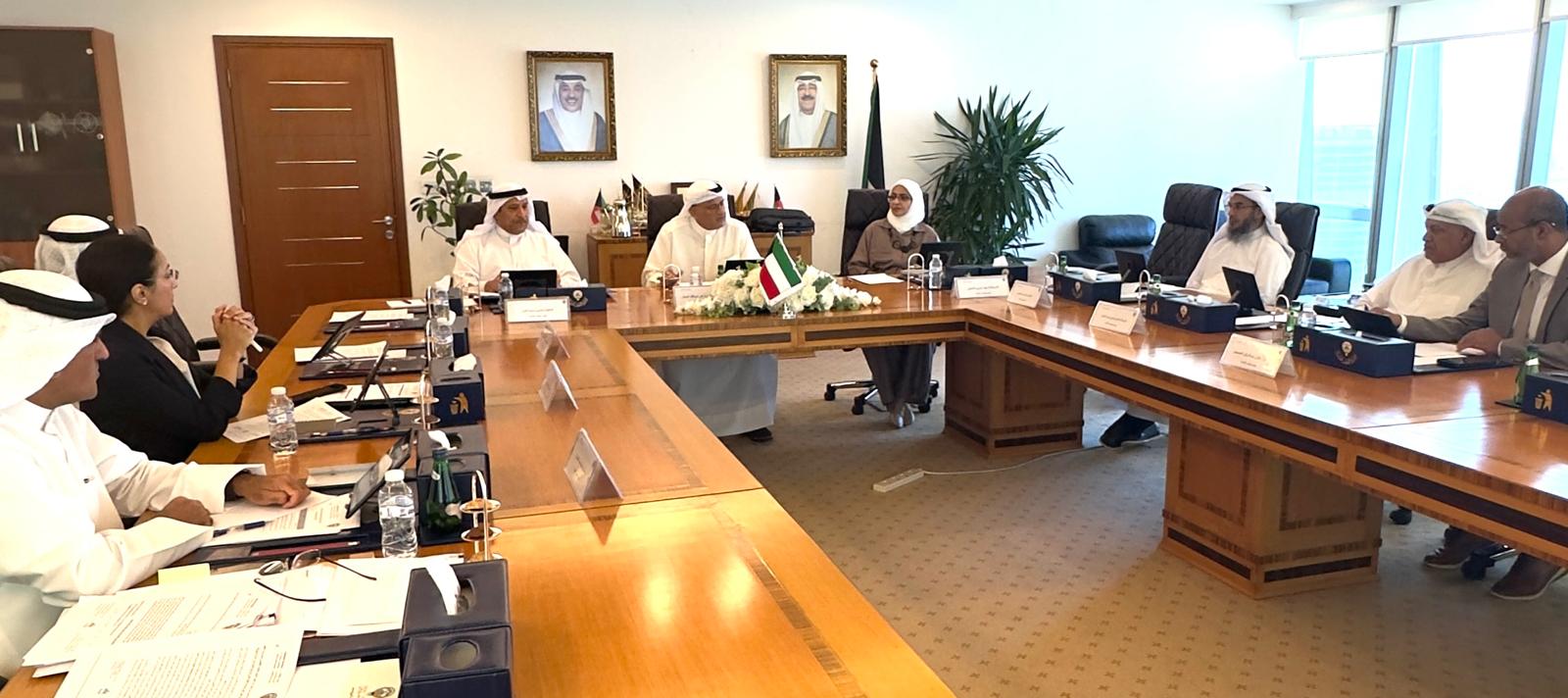 Minister of Higher Education and Scientific Research Dr. Nader Al-Jalal  chairing an NBQA's session