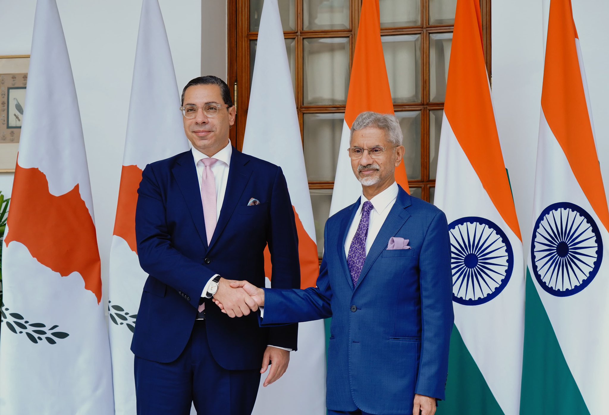 Indian Ministry of External Affairs with Foreign Minister of Cyprus