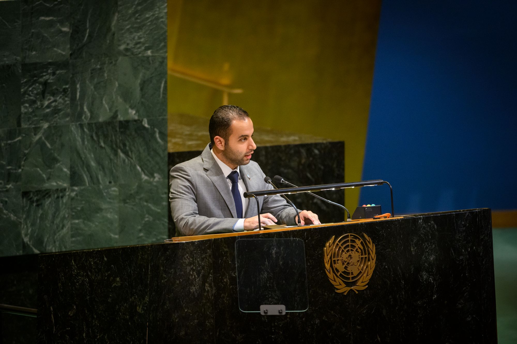 3rd Secretary at Kuwait's Permanent Mission to the UN in New York Abdulaziz Al-Saeedi